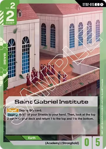 Saint Gabriel Institute (ST02-015), Starter Deck 02: Wings of Advance — Gundam card price