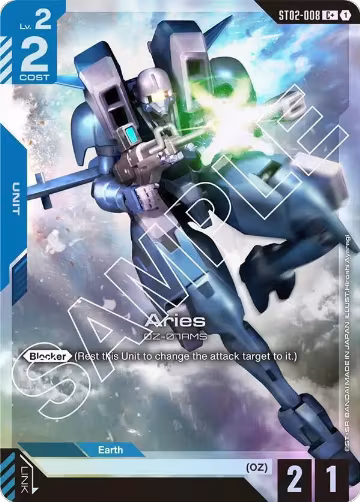 Aries (C+) (ST02-008), Starter Deck 02: Wings of Advance — Gundam card price