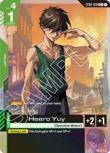Heero Yuy (C+) (ST02-010), Starter Deck 02: Wings of Advance — Gundam card price