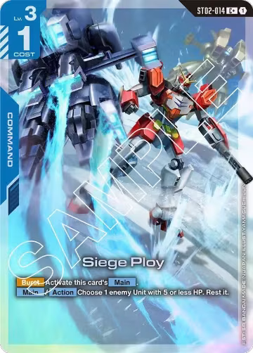 Siege Ploy (C+) (ST02-014), Starter Deck 02: Wings of Advance — Gundam card price