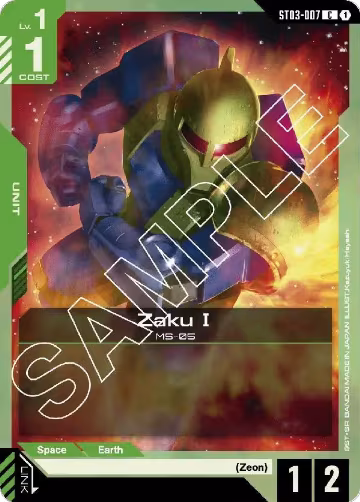 Zaku I (ST03-007), Starter Deck 03: Zeon's Rush — Gundam card price