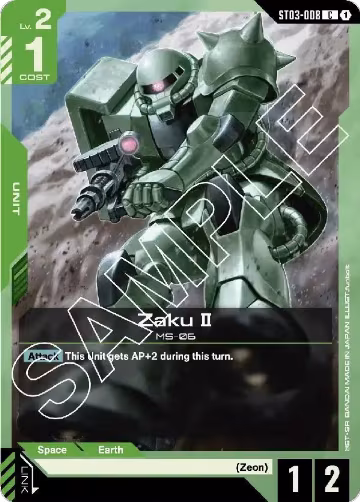 Zaku II (ST03-008), Starter Deck 03: Zeon's Rush — Gundam card price