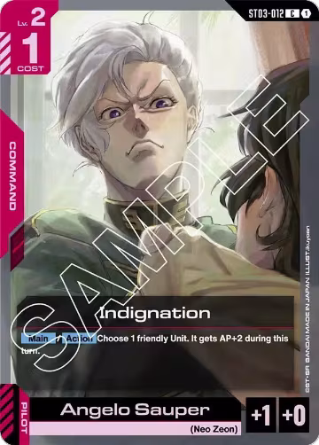 Indignation (ST03-012), Starter Deck 03: Zeon's Rush — Gundam card price