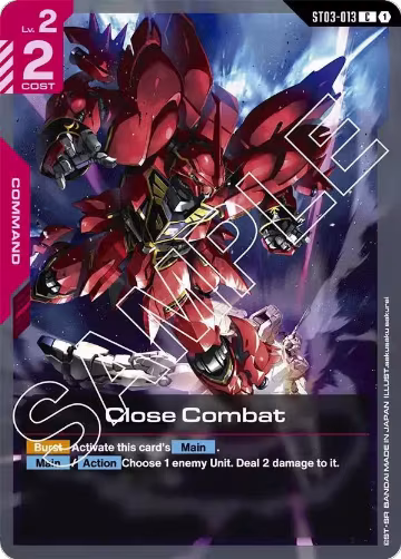 Close Combat (ST03-013), Starter Deck 03: Zeon's Rush — Gundam card price