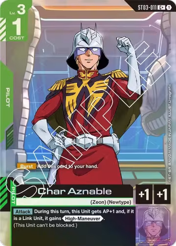 Char Aznable (C+) (ST03-011) — card price