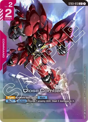 Close Combat (C+) (ST03-013), Starter Deck 03: Zeon's Rush — Gundam card price