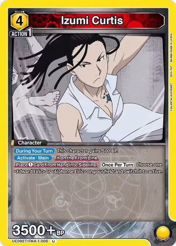 Izumi Curtis (UE09ST/FMA-1-005), FULLMETAL ALCHEMIST Starter Deck — Union Arena card price