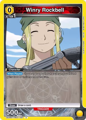 Winry Rockbell (UE09ST/FMA-1-007), FULLMETAL ALCHEMIST Starter Deck — Union Arena card price