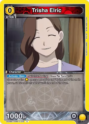 Trisha Elric (UE09ST/FMA-1-015), FULLMETAL ALCHEMIST Starter Deck — Union Arena card price