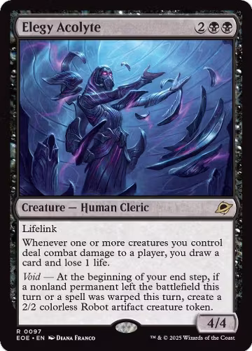 Elegy Acolyte (97), Edge of Eternities — Magic card price