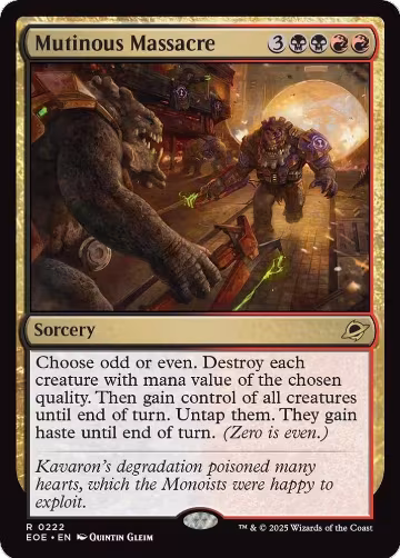 Mutinous Massacre (222), Edge of Eternities — Magic card price