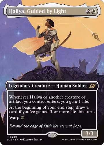 Haliya, Guided by Light (Borderless) (289), Edge of Eternities — Magic card price