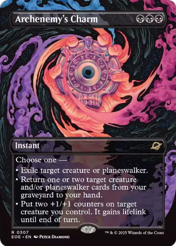 Archenemy's Charm (Borderless) (307), Edge of Eternities — Magic card price