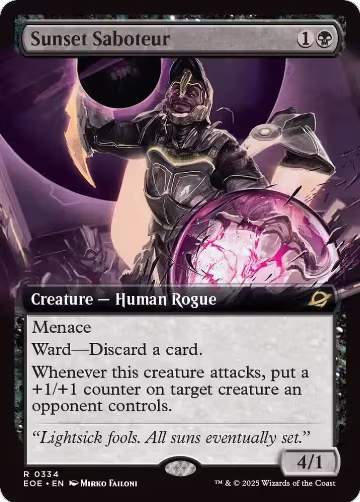 Sunset Saboteur (Extended Art) (334), Edge of Eternities — Magic card price