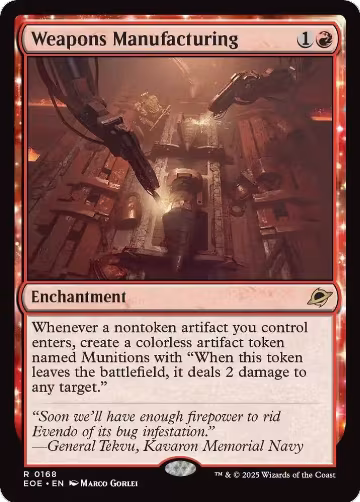 Weapons Manufacturing (168), Edge of Eternities — Magic card price
