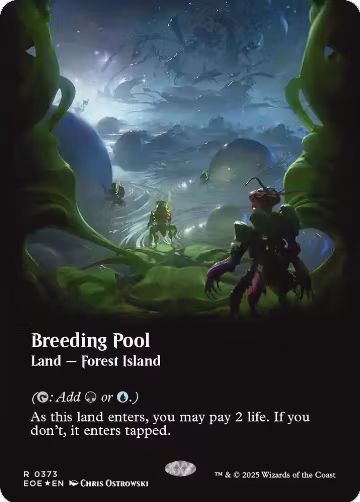 Breeding Pool (Borderless) (Galaxy Foil) (373), Edge of Eternities — Magic card price