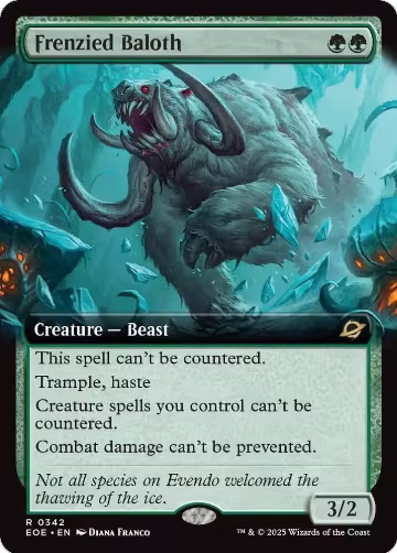 Frenzied Baloth (Extended Art) (342), Edge of Eternities — Magic card price