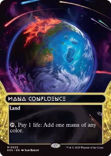 Mana Confluence (0025) (Borderless) (25), Edge of Eternities: Stellar Sights — Magic card price