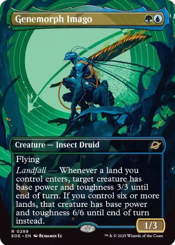 Genemorph Imago (Borderless) (299), Edge of Eternities — Magic card price