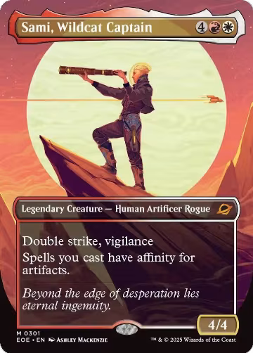 Sami, Wildcat Captain (Borderless) (301), Edge of Eternities — Magic card price