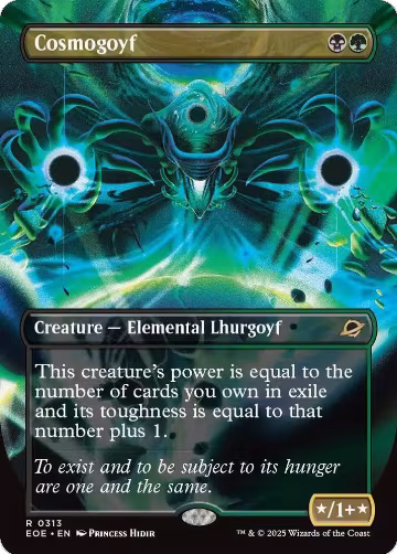 Cosmogoyf (Borderless) (313), Edge of Eternities — Magic card price