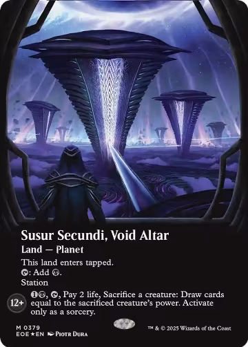 Susur Secundi, Void Altar (Borderless) (Galaxy Foil) (379), Edge of Eternities — Magic card price