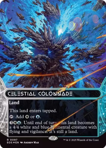 Celestial Colonnade (0097) (Borderless) (Galaxy Foil) (97), Edge of Eternities: Stellar Sights — Magic card price