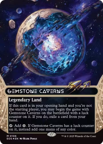 Gemstone Caverns (0106) (Borderless) (Galaxy Foil) (106) — card price