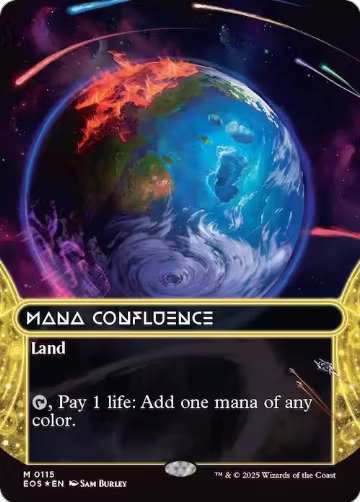 Mana Confluence (0115) (Borderless) (Galaxy Foil) (115), Edge of Eternities: Stellar Sights — Magic card price