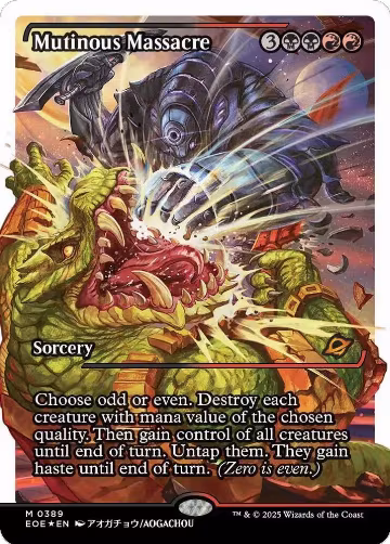 Mutinous Massacre (Showcase) (Fracture Foil) (389), Edge of Eternities — Magic card price