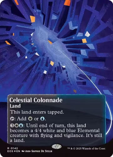 Celestial Colonnade (0142) (Borderless) (Galaxy Foil) (142), Edge of Eternities: Stellar Sights — Magic card price