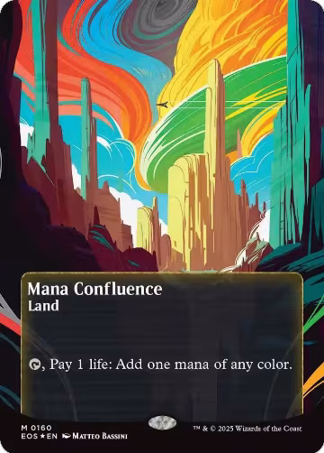 Mana Confluence (0160) (Borderless) (Galaxy Foil) (160) — card price