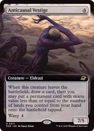 Anticausal Vestige (Extended Art) (317), Edge of Eternities — Magic card price