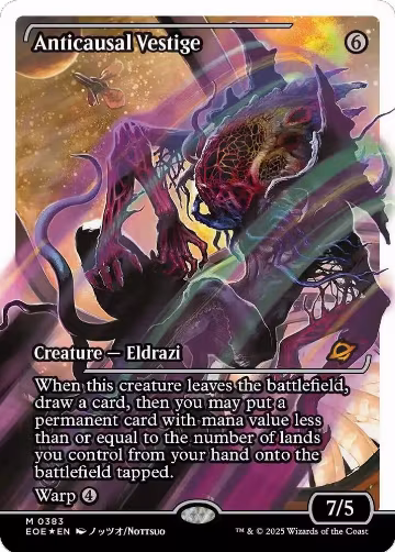 Anticausal Vestige (Showcase) (Fracture Foil) (383), Edge of Eternities — Magic card price