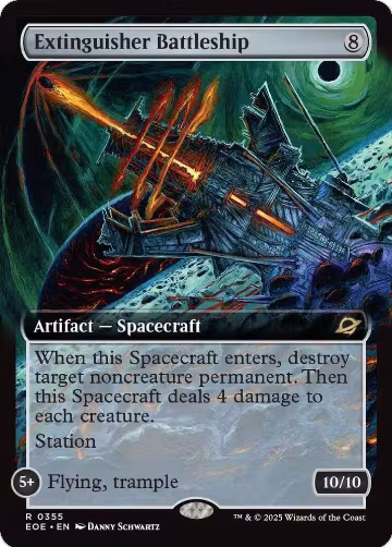 Extinguisher Battleship (Extended Art) (355), Edge of Eternities — Magic card price
