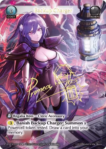 Backup Charger (CPR) (119), Promotional Cards — Grand Archive card price