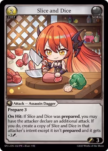 Slice and Dice (032) (032), Supporter Pack 3 — Grand Archive card price