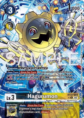 Hagurumon (Box Topper) (BT22-054 U), Cyber Eden — Digimon card price