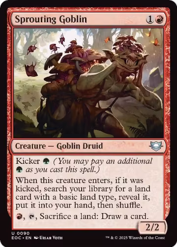 Sprouting Goblin (90), Commander: Edge of Eternities — Magic card price