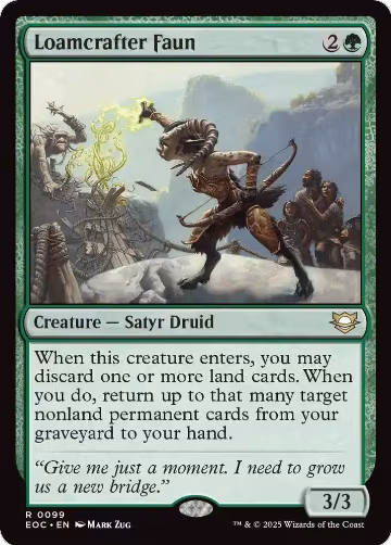 Loamcrafter Faun (99), Commander: Edge of Eternities — Magic card price