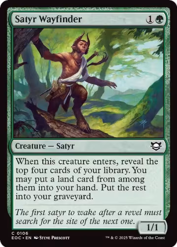 Satyr Wayfinder (106), Commander: Edge of Eternities — Magic card price