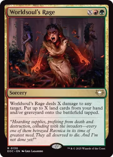 Worldsoul's Rage (130), Commander: Edge of Eternities — Magic card price