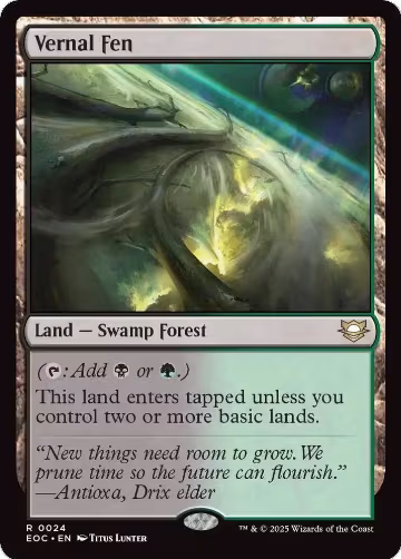 Vernal Fen (24), Commander: Edge of Eternities — Magic card price