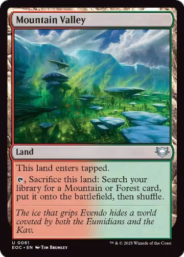 Mountain Valley (61), Commander: Edge of Eternities — Magic card price