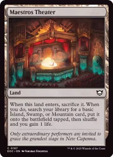 Maestros Theater (167), Commander: Edge of Eternities — Magic card price