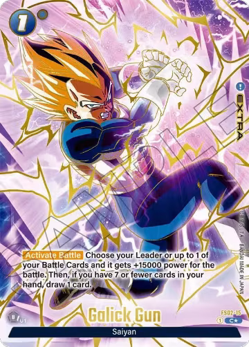Galick Gun (1st Anniversary Set) (FS02-15), Fusion World Promotion Cards and Packs — DB Fusion card price