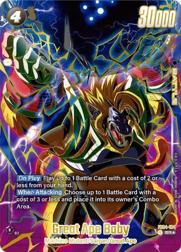 Great Ape Baby (1st Anniversary Set) (FB04-104), Fusion World Promotion Cards and Packs — DB Fusion card price