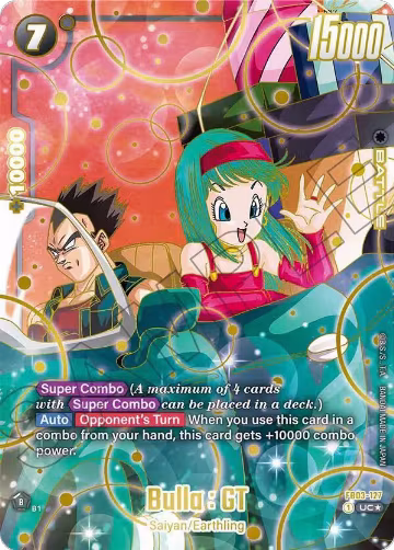 Bulla : GT (1st Anniversary Set) (FB03-127), Fusion World Promotion Cards and Packs — DB Fusion card price