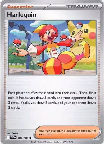 Harlequin (083/086), White Flare — Pokémon card price