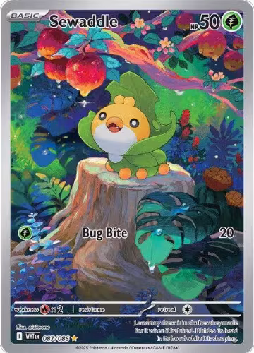 Sewaddle - 087/086 (087/086), White Flare — Pokémon card price